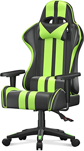 Bigzzia High Back Gaming Chair - Green