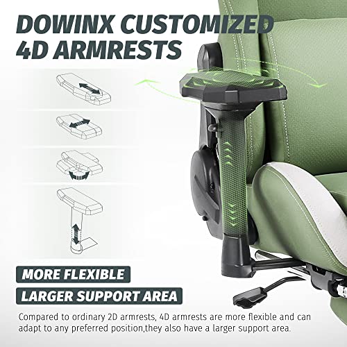 Green Ergonomic Gaming Chair with Lumbar Support