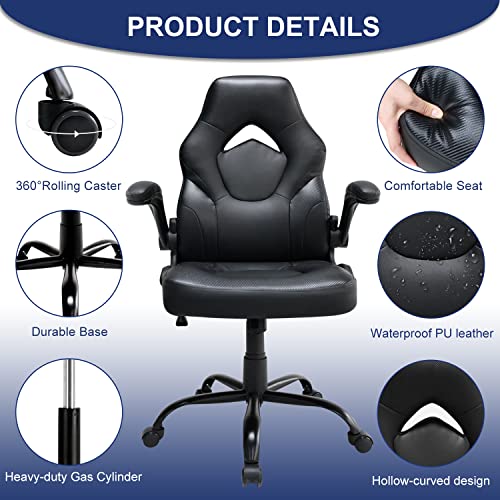 Ergonomic Gaming/Office Swivel Chair – Black