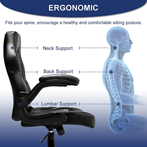 Ergonomic Gaming/Office Swivel Chair – Black