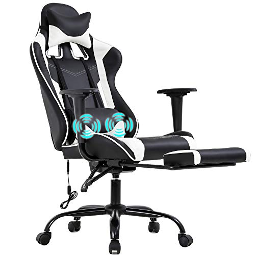 Ergonomic Gaming Chair with Massage and Support