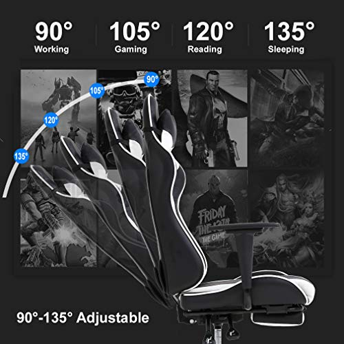 Ergonomic Gaming Chair with Massage and Support