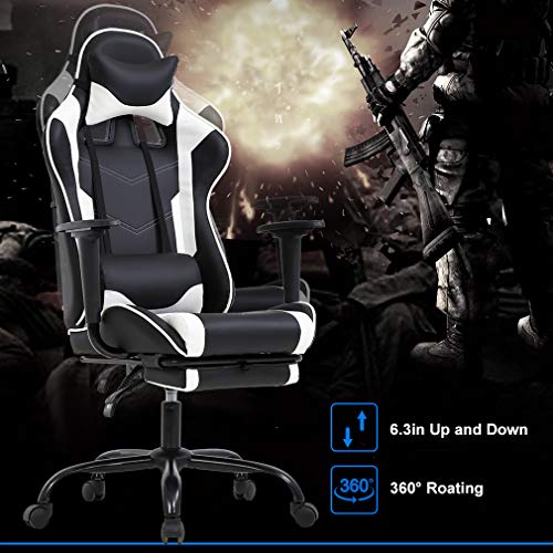 Ergonomic Gaming Chair with Massage and Support