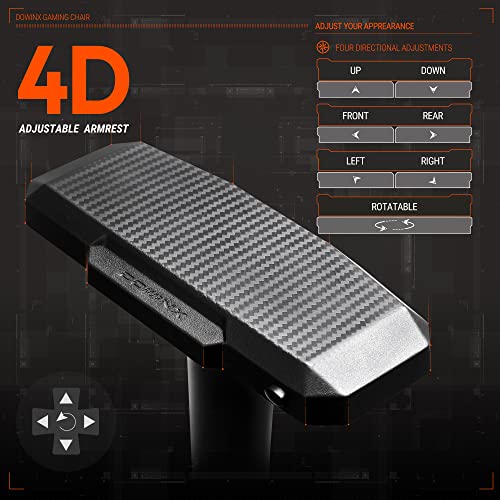 White Quilted Gaming Chair with Massage & Footrest