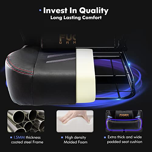 Big and Tall Gaming Chair with Footrest