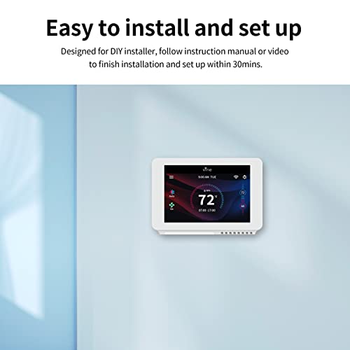 Smart Vine Thermostat with Wi-Fi & Voice Control