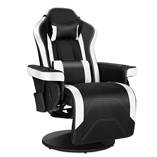 Ergonomic Video Gaming Recliner with Cupholder & Support