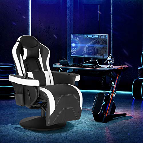 Ergonomic Video Gaming Recliner with Cupholder & Support