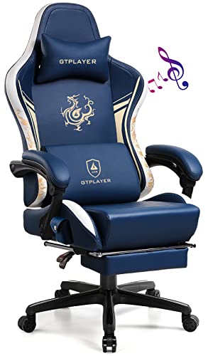 GTPLAYER Dragon Series Gaming Chair with Bluetooth Speakers