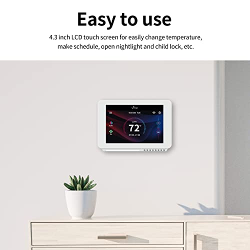 Smart Vine Thermostat with Wi-Fi & Voice Control