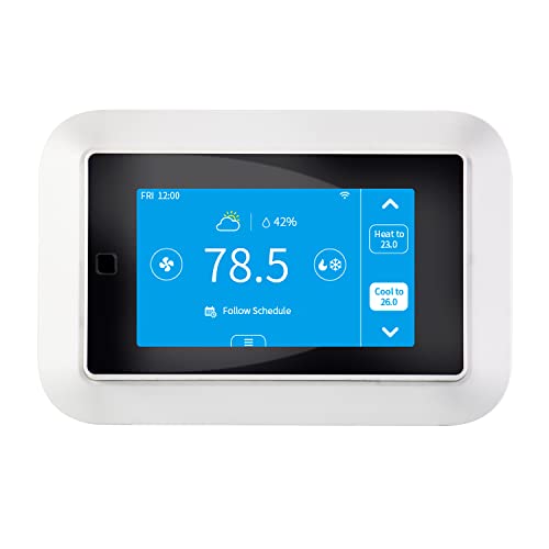 Ubipol Smart WiFi 7 Day/4 Periods Programmable Touchscreen Home Thermostat, Compatible with Alexa and Google Assistant