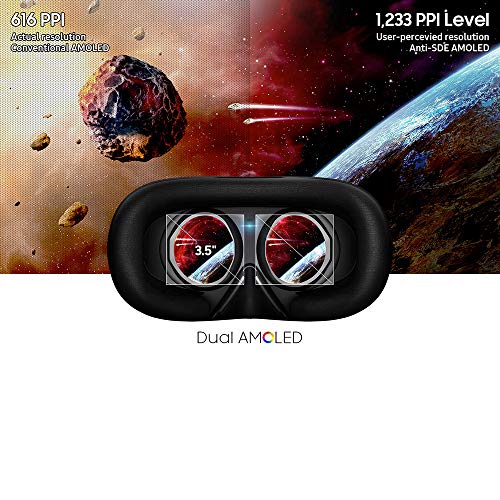 SAMSUNG HMD Odyssey+ Windows Mixed Reality Headset with 2 Wireless Controllers 3.5" Black (XE800ZBA-HC1US)