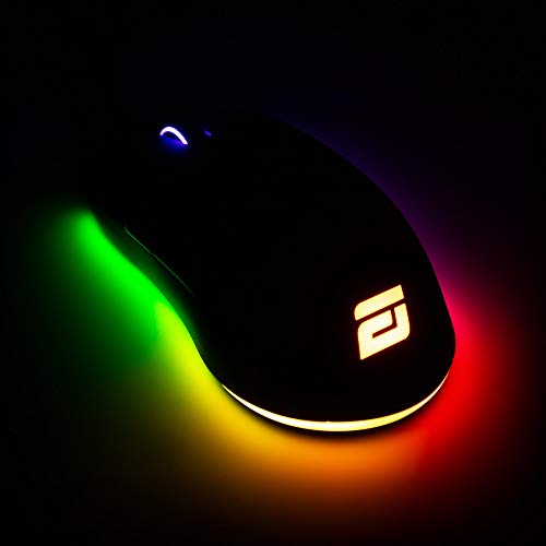 Black Programmable Gaming Mouse with RGB and 16K DPI