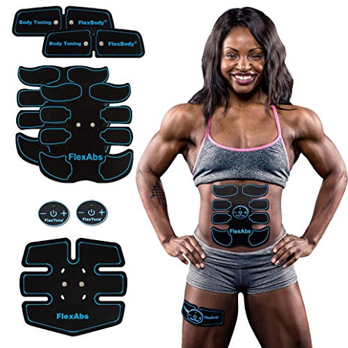 Abs Stimulator Muscle Toner - FDA Cleared | Rechargeable Wireless EMS Massager | The Ultimate Electronic Power Abs Trainer for Men Women & Bodybuilders | Abdominal, Arm & Leg Training