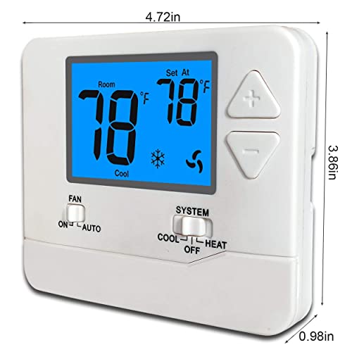 Non-Programmable Thermostats for Home 1 Heat/1 Cool