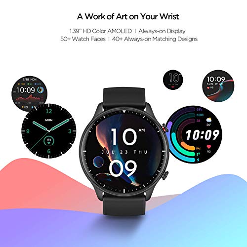 Amazfit GTR 2 Smart Watch for Men Android iPhone, 14-Day Battery Life, Alexa Built-in, Fitness Watch with GPS, Bluetooth Call, 90 Sports Modes, Blood Oxygen Heart Rate Tracker, 5 ATM Water Resistant