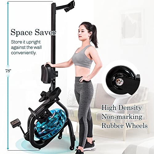 Merax® Foldable Water Rowing Machine for Home Gym