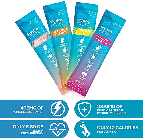 HydroMATE Electrolytes Drink Mix Packets Variety Pack