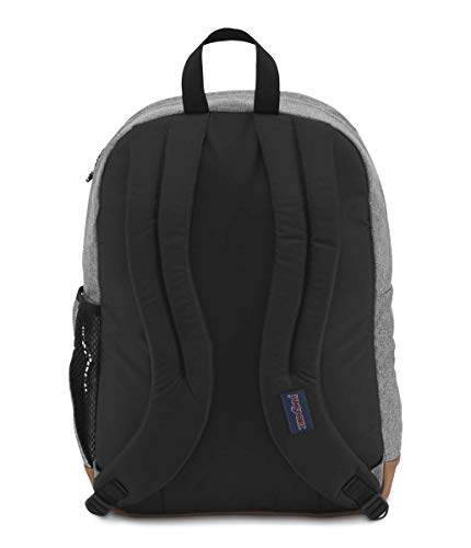 JanSport Cool Student Backpack for College Students, Teens, with 15-inch Laptop Sleeve, Grey Letterman - Large Computer Bag Rucksack with 2 Compartments, Ergonomic Straps - Bookbag for Men, Women