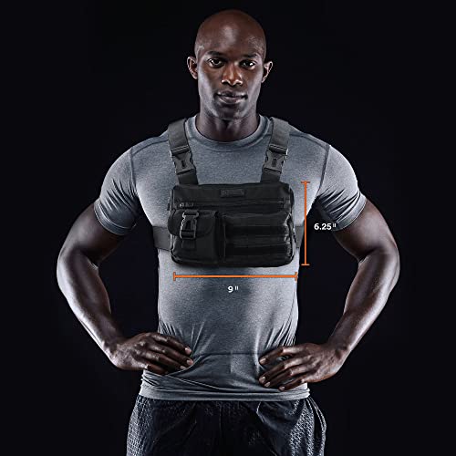 Men's Sports Utility Chest Bag with Phone Holder