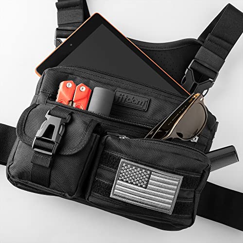 Men's Sports Utility Chest Bag with Phone Holder