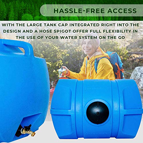 Emergency Water Storage Tank with Large Lid