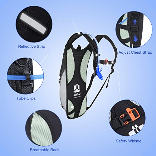 2L Hydration Pack, Lightweight Water Backpack for Hiking/Biking