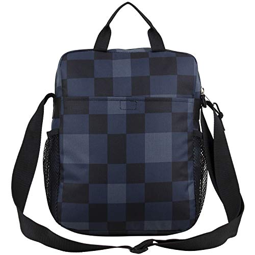 Eastsport Tech Backpack with Messenger Gear Bag Combo - Blue Plaid