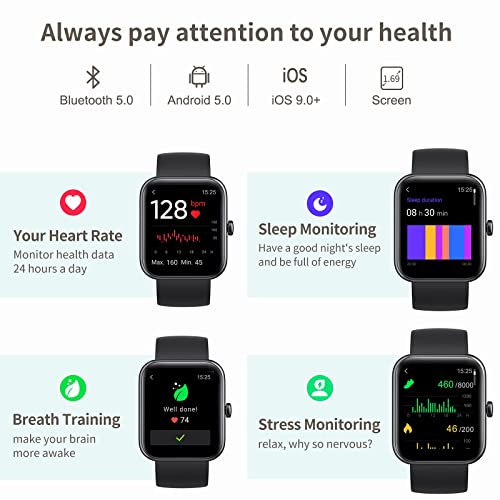 Smart Fitness Tracker Watch - Pink