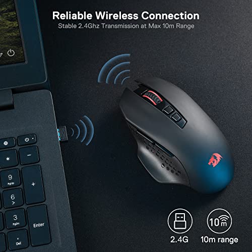 Redragon Wireless Gaming Mouse with Macro Buttons