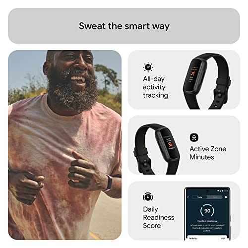 Fitbit Inspire 3 Health Tracker, Midnight Zen