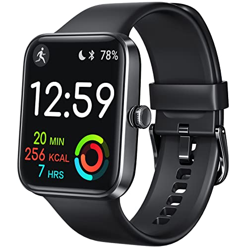 aeac Smart Watch for Women Men,1.69" Touch Screen Fitness Tracker for iPhone Android Phone IP68 Waterproof,Finess Watch with Step Calorie Counter Sleep Monitoring Pedometer Watches