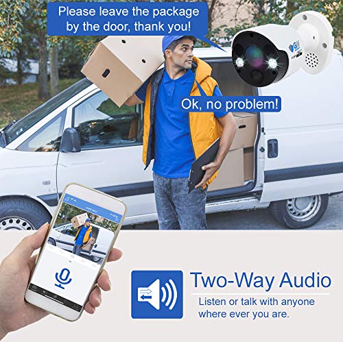 GW 16 Channel 4K NVR 8MP 4K AI Smart Home Security Camera System, (4) Dome and (8) Bullet Built-in Microphone Audio Recording HD 2160P 4K IP PoE Cameras, Face Recognition/Human/Vehicle Detection