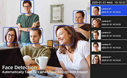 GW 16 Channel 4K NVR 8MP 4K AI Smart Home Security Camera System, (4) Dome and (8) Bullet Built-in Microphone Audio Recording HD 2160P 4K IP PoE Cameras, Face Recognition/Human/Vehicle Detection