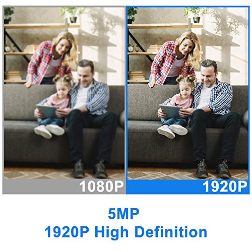 GW Security 16 Channel 4K NVR 5MP POE Audio & Video Smart AI Security Camera System - 16 x 5MP 1920P Weatherproof Bullet Cameras, Built in Microphone, Pre-Installed 4TB Hard Drive