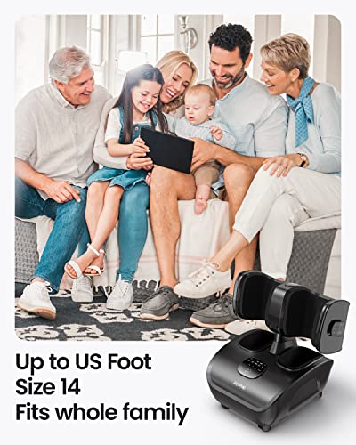 RENPHO Foot & Calf Massager, Smart Foot Massager Machine with App, Foot Massager for Plantar Fasciitis with Remote, Shiatsu Foot Massager, Electric Foot Massager with Heat, for Foot, Calf, Arm, Thigh