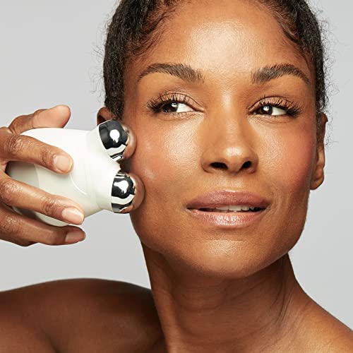 NuFACE Trinity Starter Kit - Facial Toning Device with Hydrating Leave-On Gel Primer | Wrinkles, Contour, Professional | 2 Fl Oz
