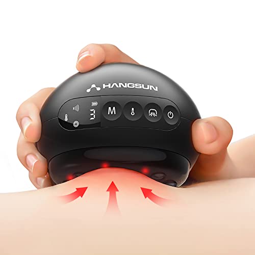 Hangsun Upgraded Cupping Set, Electric Cupping Massager for Promoting Cell Renewal, Smart Cupping Therapy Set with Red Light Therapy, 7 Levels of Suction, 3 Temperatures and 2 Modes Gua Sha Massage