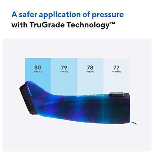 Therabody RecoveryAir JetBoots - Compression Massage Boots - Fully Wireless Air Circulation Muscle Recovery Device for Complete Pain Relief- Remote System with TruGrade & FastFlush Technology - Medium