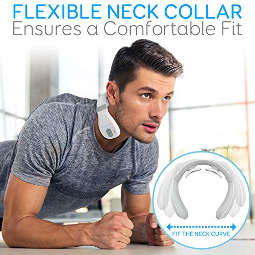 Cordless Smart Neck Massager with Heat & Vibration