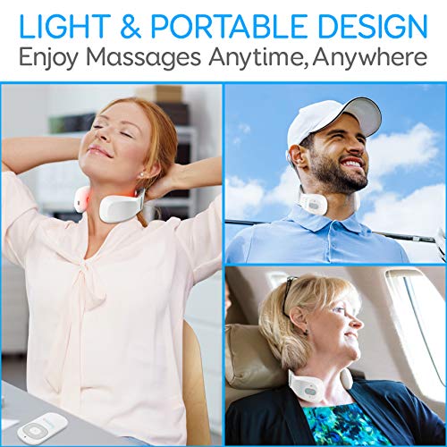 Cordless Smart Neck Massager with Heat & Vibration