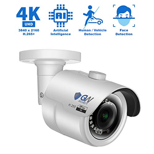 GW Security Smart AI 16 Channel H.265 PoE NVR Ultra-HD 4K (3840x2160) Security Camera System with 16 x 4K (8MP) 2160P Face Recognition / Human / Vehicle Detection Outdoor Indoor Surveillance IP Camera