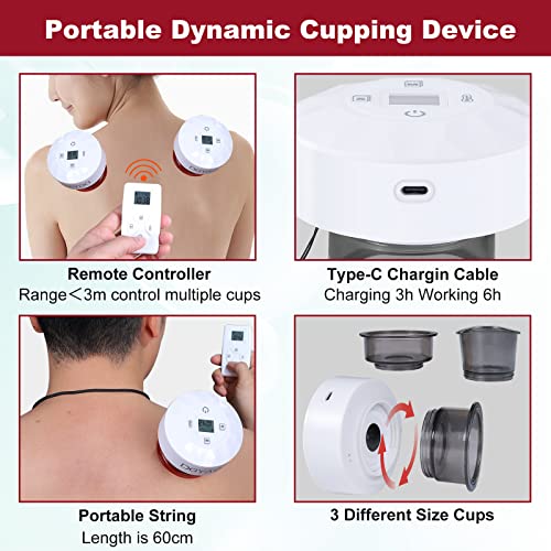 Smart Cupping Massager Set with Red Light Therapy