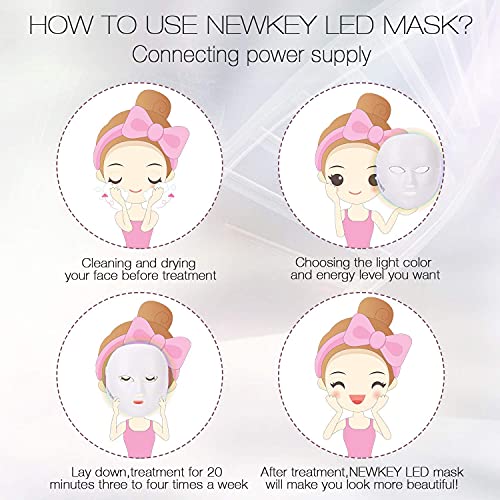 LED Facial Skin Care Mask for Acne Reduction