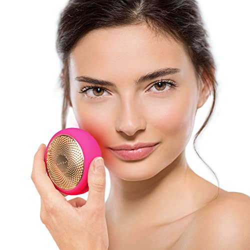 FOREO UFO Face Mask Treatment, Full LED Spectrum & Red Light Therapy for Face, Warming, Face Moisturizer, Dark Spot & Acne Scar Treatment for Face, Anti Aging, Nourishing, Fuchsia