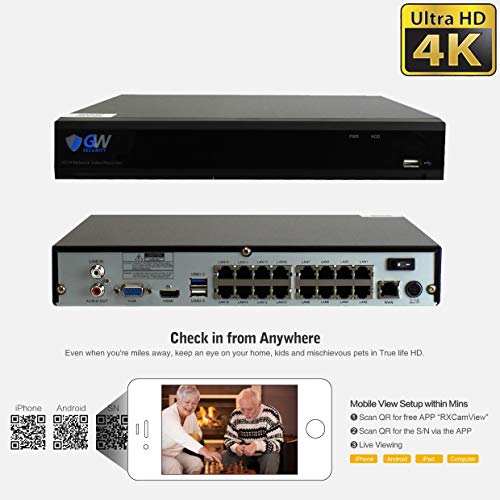 16CH 4K Varifocal Camera System w/ AI Detection