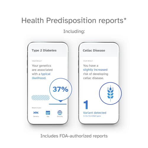 23andMe Health Service - DNA Test with Personal Genetic Reports Including Health Predispositions, Carrier Status & Wellness Reports - FSA & HSA Eligible (Before You Buy See Important Test Info Below)