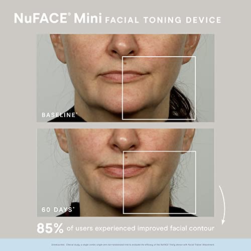NuFACE Mini Starter Kit – Mini Microcurrent Facial Toning Device with Hydrating Aqua Gel Activator, 1.69 Fl Oz