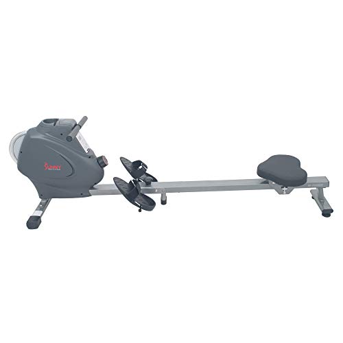 Sunny Health & Fitness SF-RW5856 Magnetic Rowing Machine Rower with Flywheel, 285 LB Max Weight, LCD Monitor and Device Holder