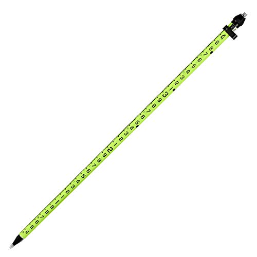 AdirPro 2M Aluminum 3-Position Snap-Lock Rover Rod – Well Made Bright Colored with Carry Strap for Professional & Personal Use (Green)